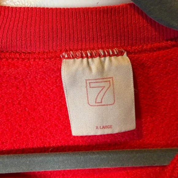 Vintage Logo 7 Portland Trail Blazers Crewneck – Men’s XL – Perfectly Distressed - Picture 2 of 11